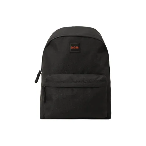 HUGO BOSS Полиэстер Рюкзак Мужской Черный Оранжевый