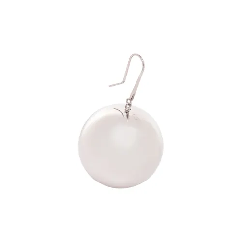 MM6 Maison Margiela Металлические Серьги Белые Женские