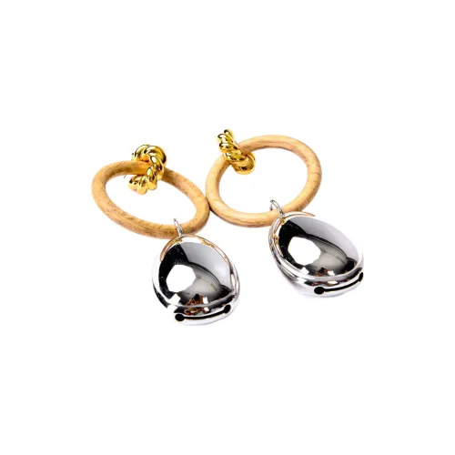 BALENCIAGA Серьги из бронзы Металлик Женские