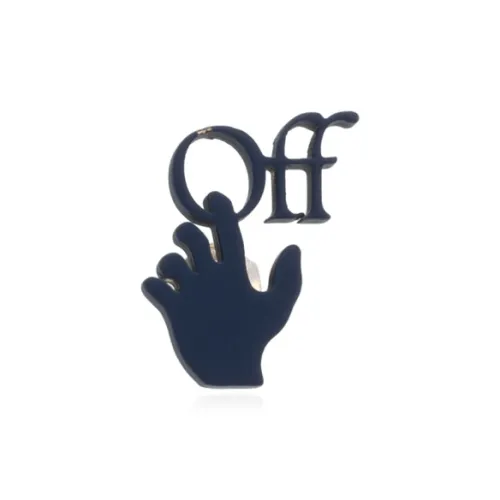 Off Белый Brass Earrings Синий Унисекс