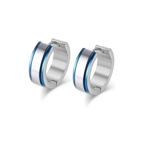 Серьги PEACE CAT из титановой стали унисекс серебряные