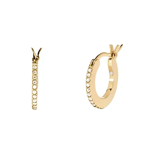 COACH Кристальные Серьги Золотые Женские