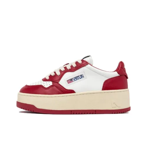 AUTRY Medalist Low Топ Скейтборд Кроссовки Женские Белые Красные