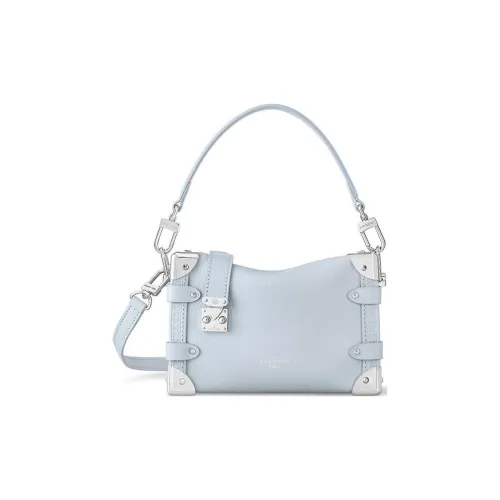 LOUIS VUITTON Основная часть кожа мягкая BOX CROSSBODY сумка сумка через плечо женская светло-синяя