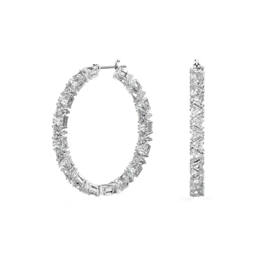 Swarovski Синтетический Кубический Цирконий/Стразы Серьги Белый Женские