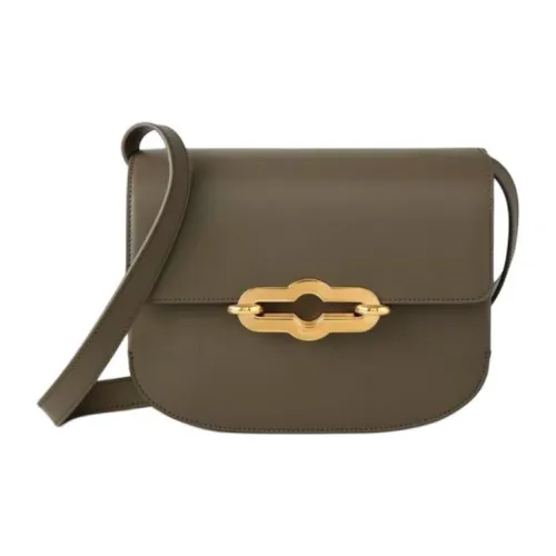 Mulberry Телячья кожа Сумка через плечо Сумка на плечо Женская Лен Зеленый