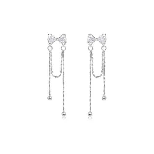 TEEX Сверкающие серьги с горным хрусталем для женщин