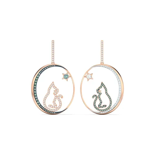 Swarovski Cattitude Серьги Фиолетовый Женские
