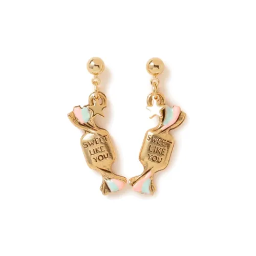 BEAMS Латунь Сплав Титан Эпоксидная смола Серьги Женские Золото