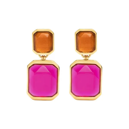 SAINT LAURENT Серьги Розовые Женские