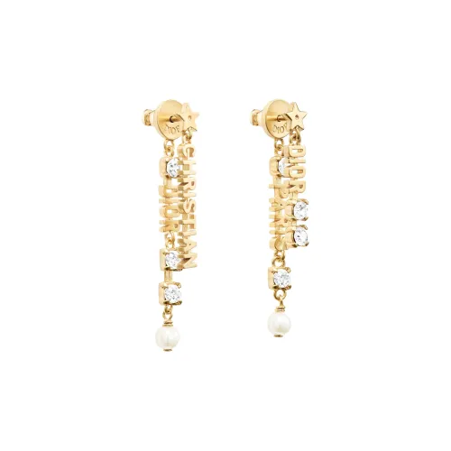 DIOR Металл, Смола Серьги Золотой Женские