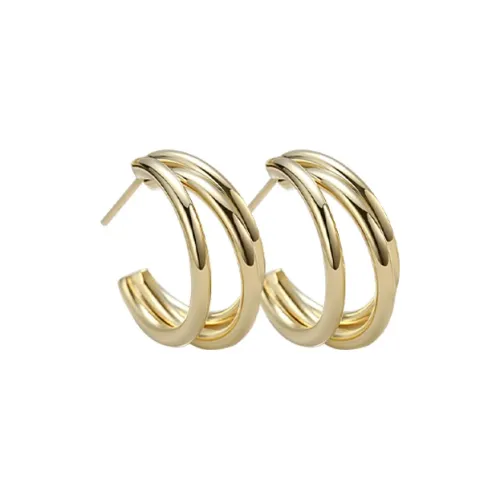 WINY Медные серьги женские золотые