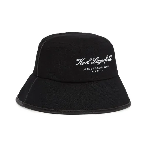 Karl Lagerfeld Cotton Bucket Hats Женские Черный