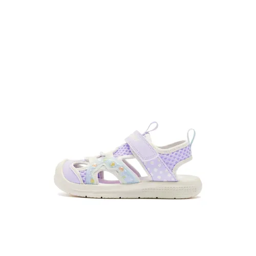 QIAODAN Дышащие детские сандалии фиолетового цвета Rice подходящие для детей 3-7 лет