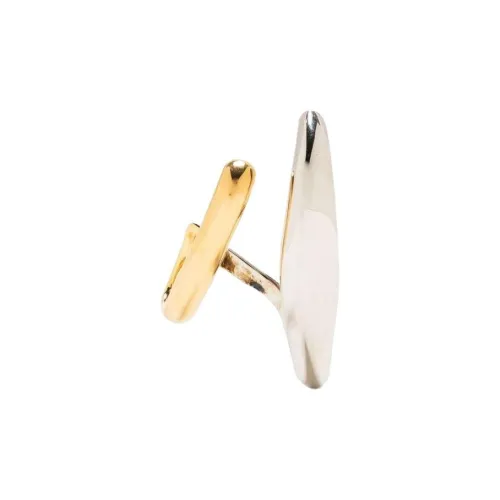 Alexander McQueen Серебристые серьги из бронзы Унисекс