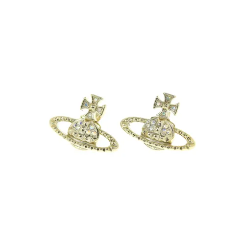 Vivienne Westwood Металл Серьги-гвоздики Унисекс Золото