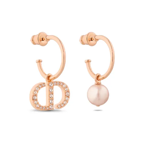 DIOR Серьги-кольца Женские Розовое золото