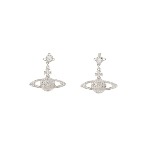 Вивьен Вествуд Mini Bas Relief Brass Серьги Женские