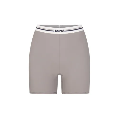 SKIMS FITS EVERYBODY серия LOGO Велосипед SHORT Leggings Женские Smoke Gray