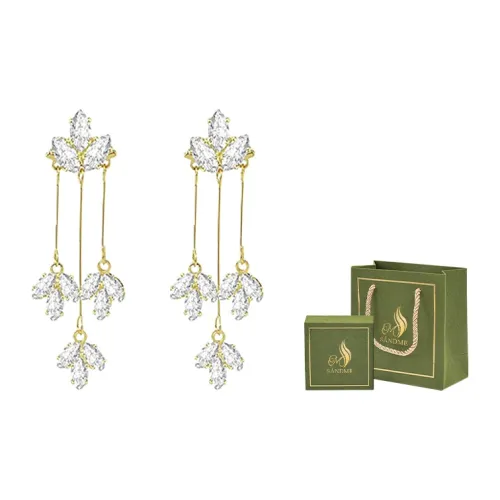 SENDME Сплав Серьги Лист Бахрома HOOP Серьги Женские