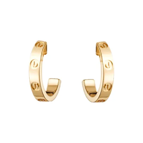 Cartier Серьги LOVE Желтое Золото
