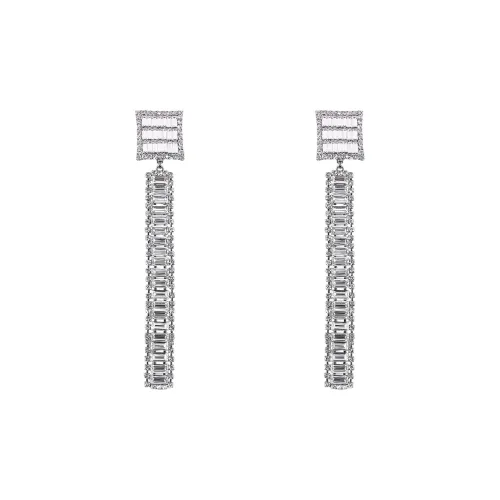 Alessandra Rich Металлические серьги, серебряный, унисекс