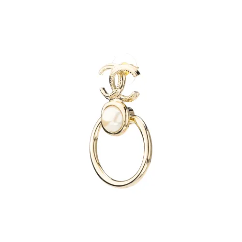CHANEL Металлические Серьги Золотые Женские
