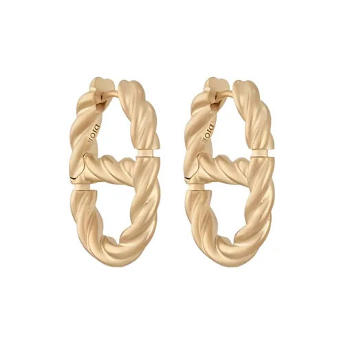 DIOR Металлические Серьги Золотые Женские