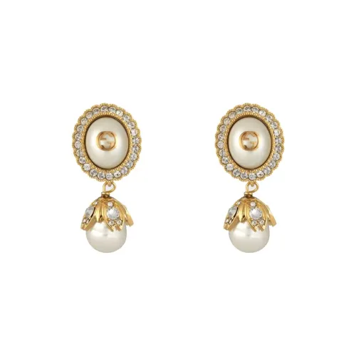 GUCCI Interlocking Серьги Золотые Женские