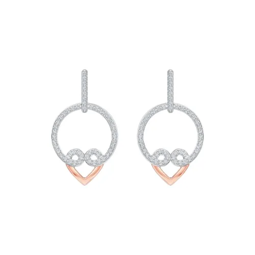 Swarovski My Hero Серьги Белый, золотой покрытый Розово-золотой Женские