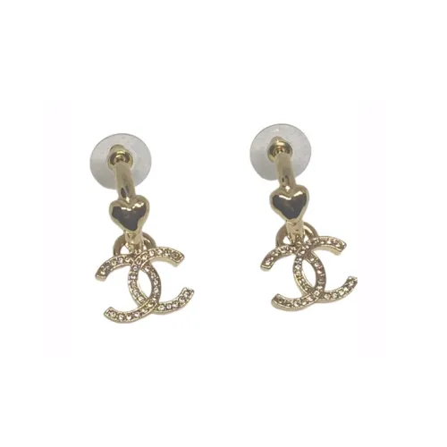 CHANEL Металлические Серьги Золотые Женские