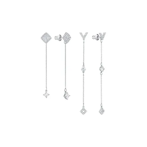 Swarovski Серьги Грейпфрут Серебряные Женские