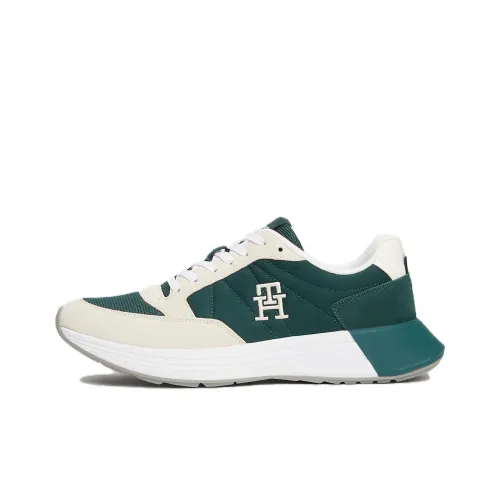 Tommy Hilfiger Низкий топ Повседневная обувь Мужская Бежевый Зеленый