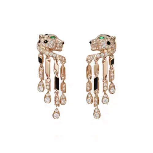 Cartier Розовое золото Оникс Серьги с бриллиантами Женские