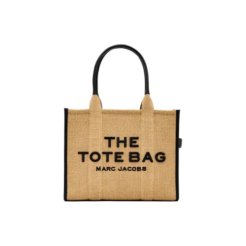 MARC JACOBS Солома Тоут Сумка Сумка для покупок Сумка через плечо Сумка Большая Женская Бежевая и Черная