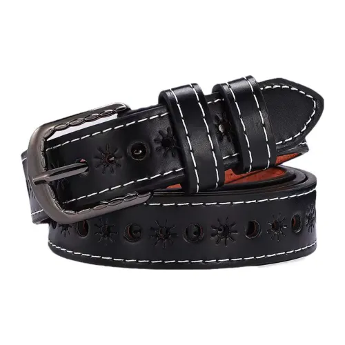 NOMK ПУ (полиуретан) Искусственная кожа ремни унисекс 2,3 см