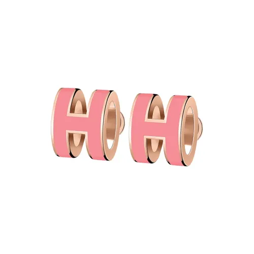 HERMES POP H Collection Серьги из металла Женские Розовые