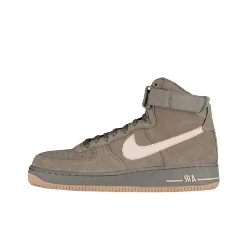 Nike Air Force 1 Slip Resistant Abrasion Resistant High Топ Скейтбординг Кроссовки Унисекс Серый