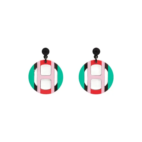 HERMES Сумка-полумесяц Серьги Женские Многоцветный