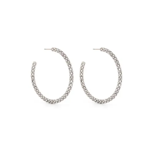 AMINA MUADDI Латунь Кристалл Серьги Женские Серебро