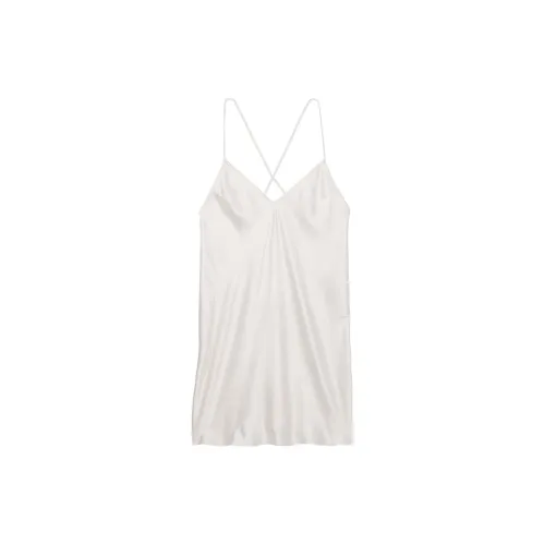 Victoria's Secret Сатин Открытая спина Ночная сорочка Женская Кокосовый белый