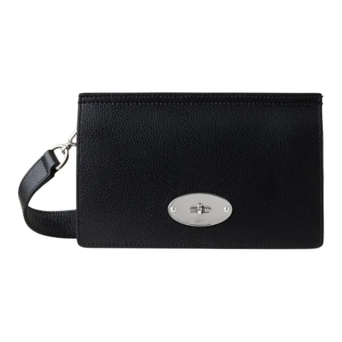 Mulberry Small Grain Кожа Сумка через плечо Мужская Черная