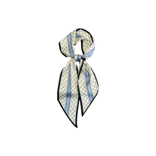 Youyoulan Real Шелк Шарф Аксессуар для волос Кружево Вверх Шарфовый воротник Полотенце Женские