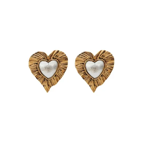 SAINT LAURENT Серьги Золотые Женские