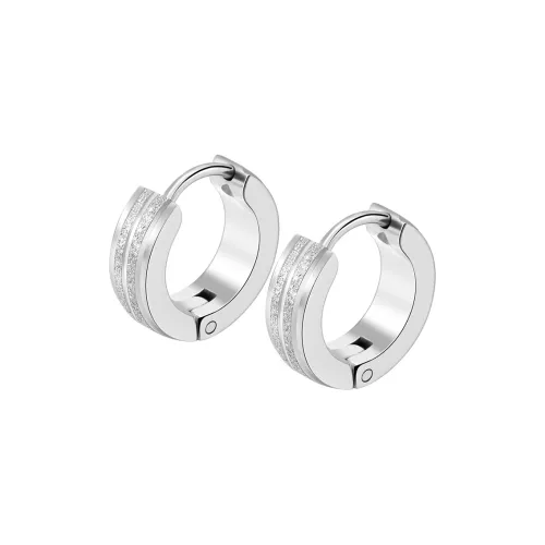 Серьги MAGICPOLE из титанового стального сплава мужские серебряные черные