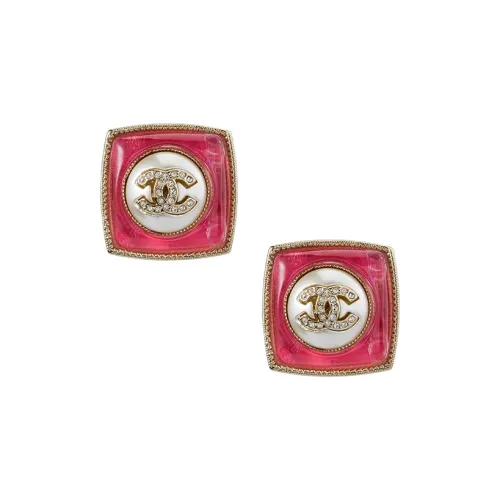 Серьги CHANEL 22c Early Spring Золото, Красный Женские