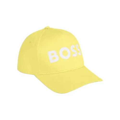 BOSS Хлопковые кепки унисекс желтые