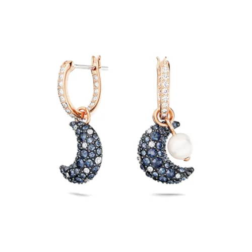 Swarovski Эмаль Серьги Женские Синие