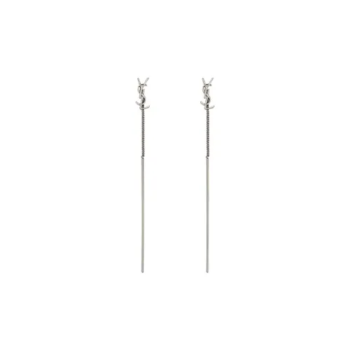 SAINT LAURENT Серебряные серьги из бронзы Женские