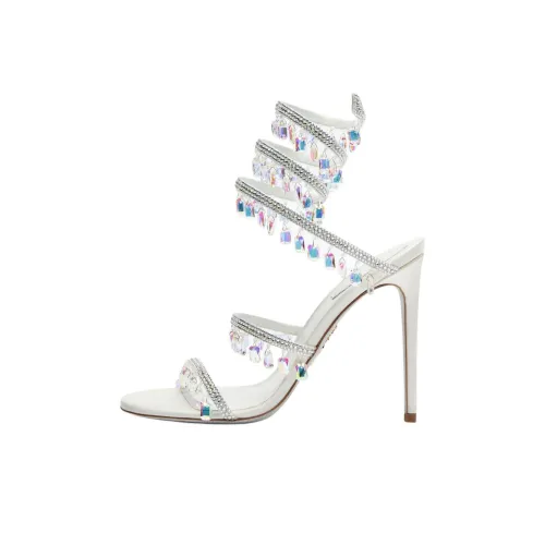 RENE CAOVILLA Chandelier One Ремешок Сандалии 10,5 см Женские Белые